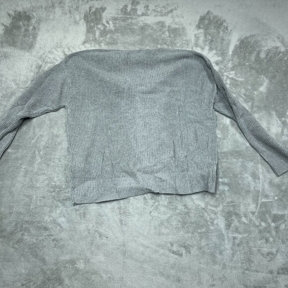 Hudson Cotton Buttondown Cardigan Large Gray Lightweight Stylish NWT 6520 - Picture 3 of 8